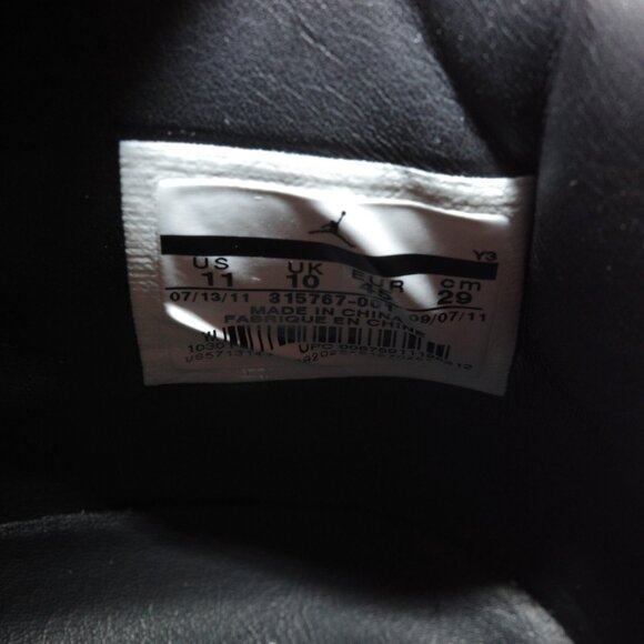2011 Air Jordan 3 Retro Black FLIP 315767-001 Elephant Print US 11 Worn Once - Picture 16 of 16